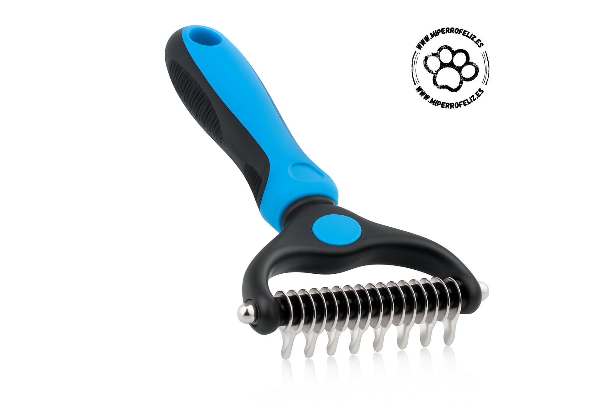 Cepillo Quitapelos Profesional para Perros y Gatos - Elimina Nudos y Pelo Muerto Sin Dolor