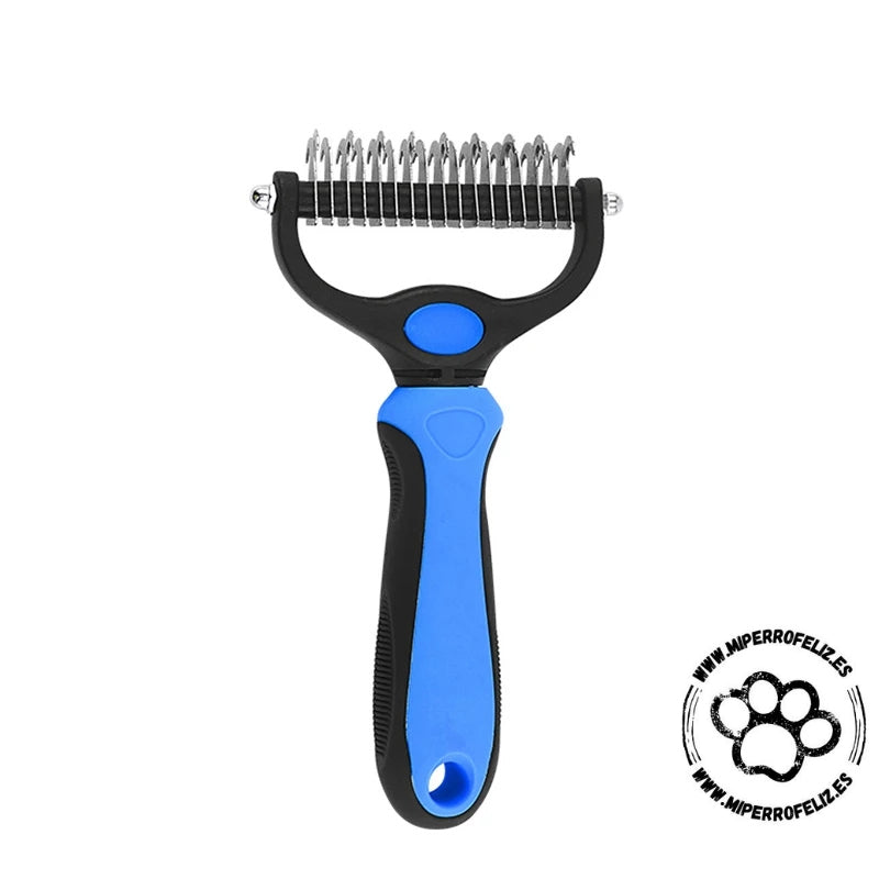Cepillo Quitapelos Profesional para Perros y Gatos - Elimina Nudos y Pelo Muerto Sin Dolor