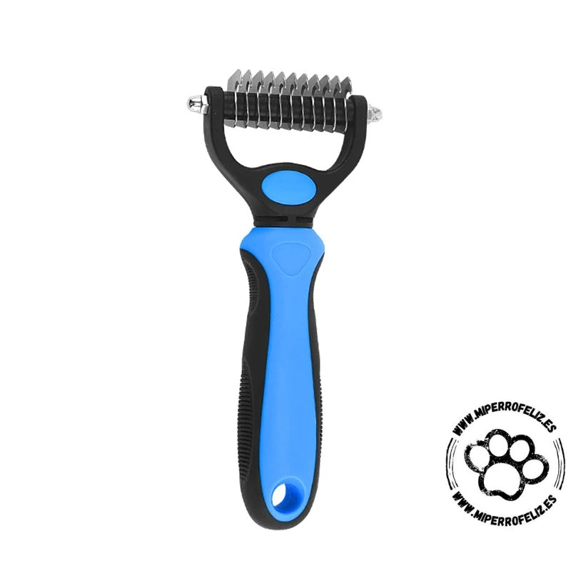 Cepillo Quitapelos Profesional para Perros y Gatos - Elimina Nudos y Pelo Muerto Sin Dolor