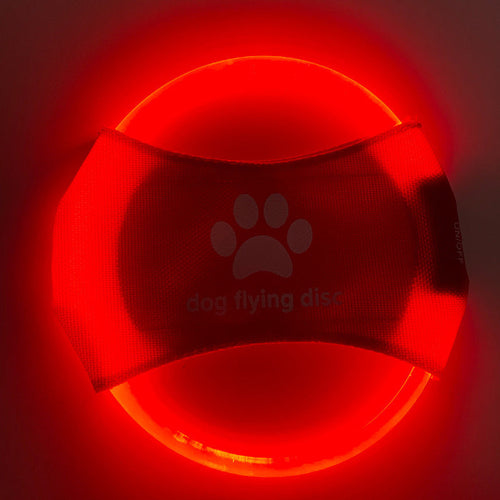 Disco Volador LED para Perros- Juguete Luminoso Interactivo Nocturno
